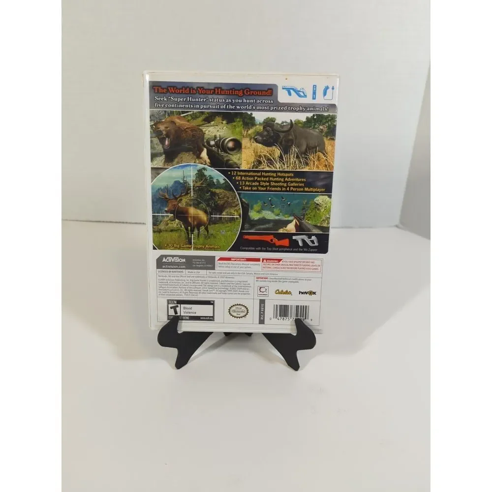 Cabela's‎ Big Game Hunter 2010 (Nintendo Wii,2009) CIB Tested